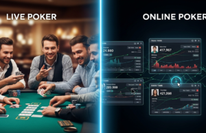 Poker Online vs Poker Live: Dua Medan Perang Berbeda Online vs. Live Poker: Dua Medan Perang Berbeda