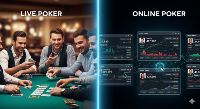 Online vs. Live Poker: Dua Medan Perang Berbeda