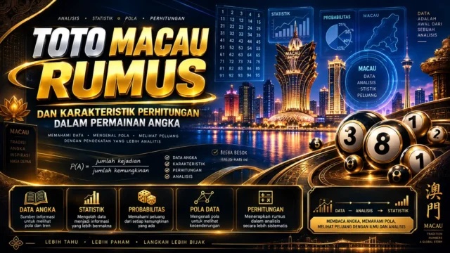 Toto Macau Rumus dan Karakteristik Perhitungan dalam Permainan Angka Toto Macau